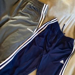 Adidas essential track pants size 14/16 Boys x 2